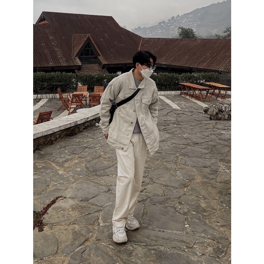 Quần kaki unisex dáng đứng JAMS quần ống suông dáng rộng nam nữ form đứng basic trousers