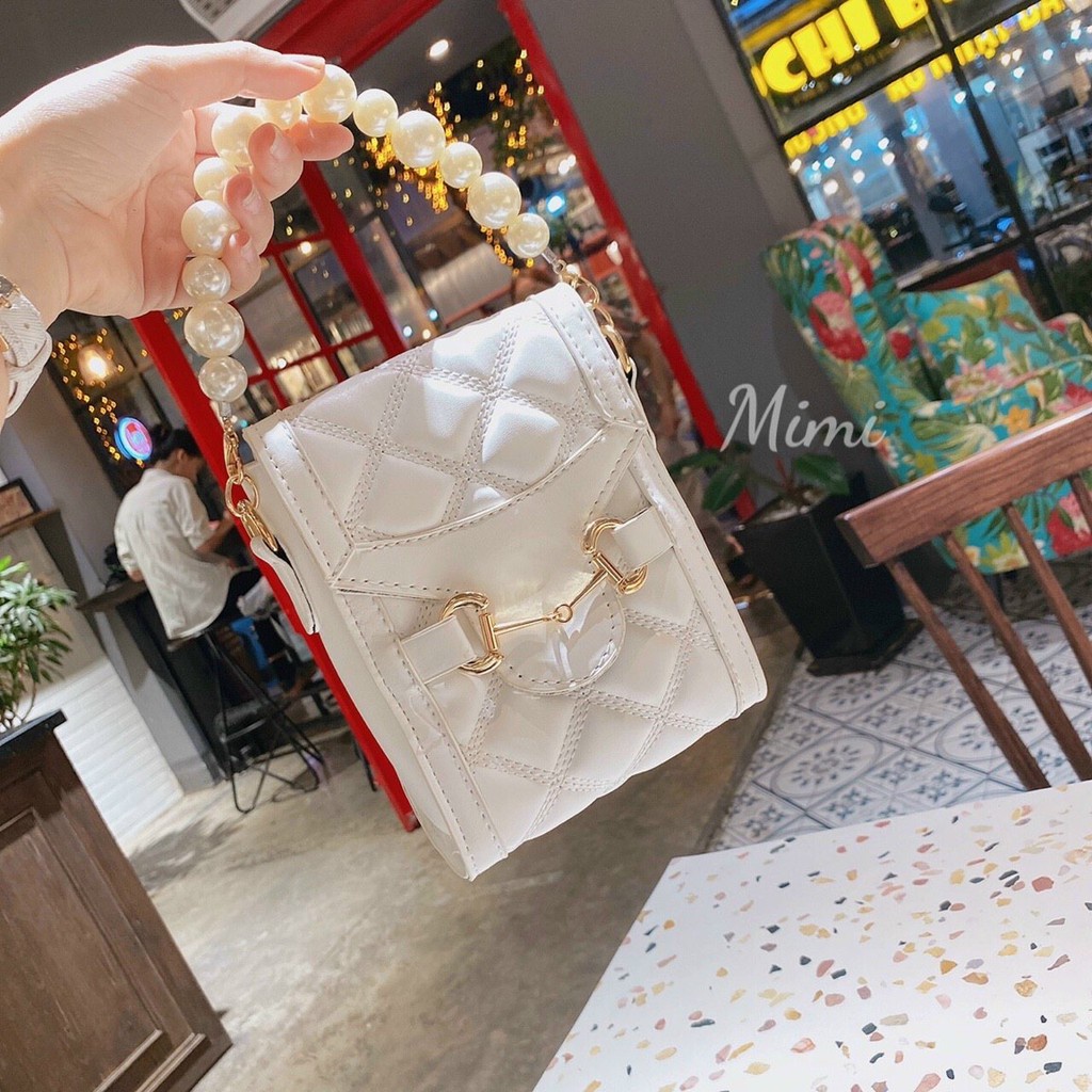 Túi Điện Thoại Đeo Chéo Quai Ngọc Siêu Hot 2021 🧡🧡🧡 Freeship