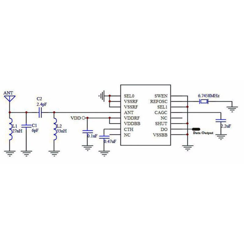 Bộ mô đun thu phát tín hiệu 433MHz kèm 2 ăng ten thu sóng siêu tiện lợi