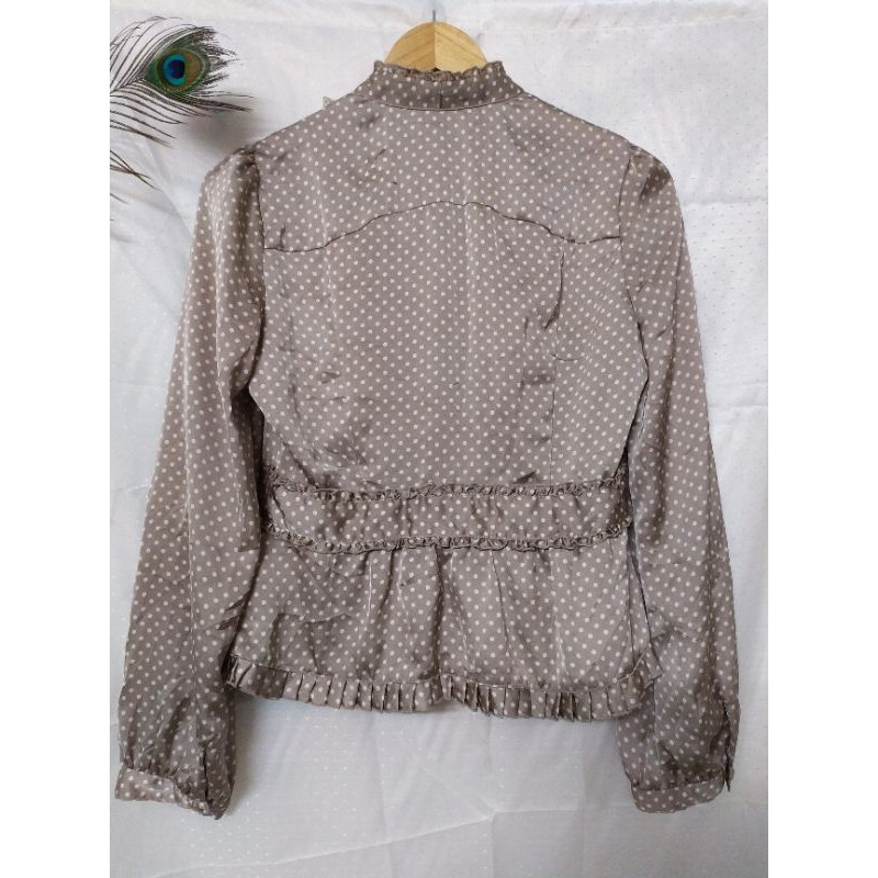 Sơ mi voan lụa vintage size S