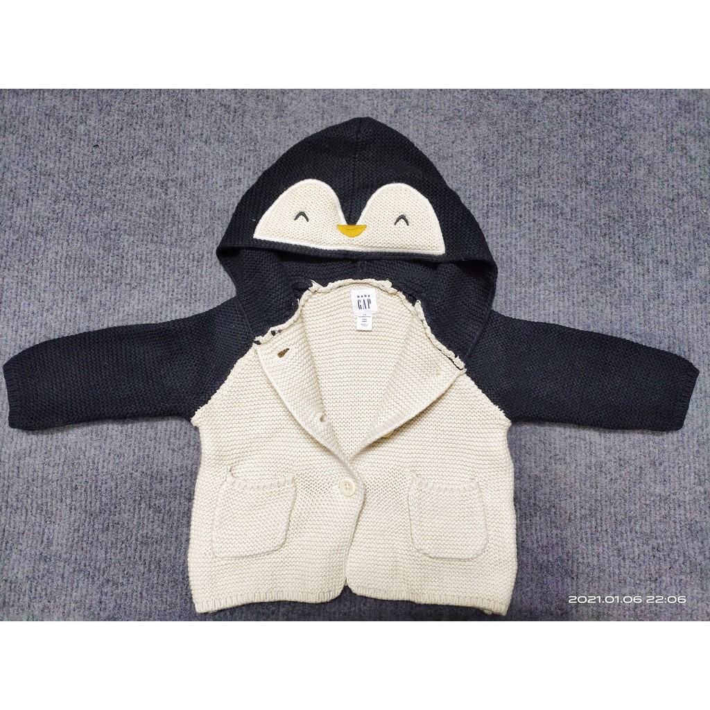 Sale lỗ _ Áo len hình chim cánh cụt cho bé