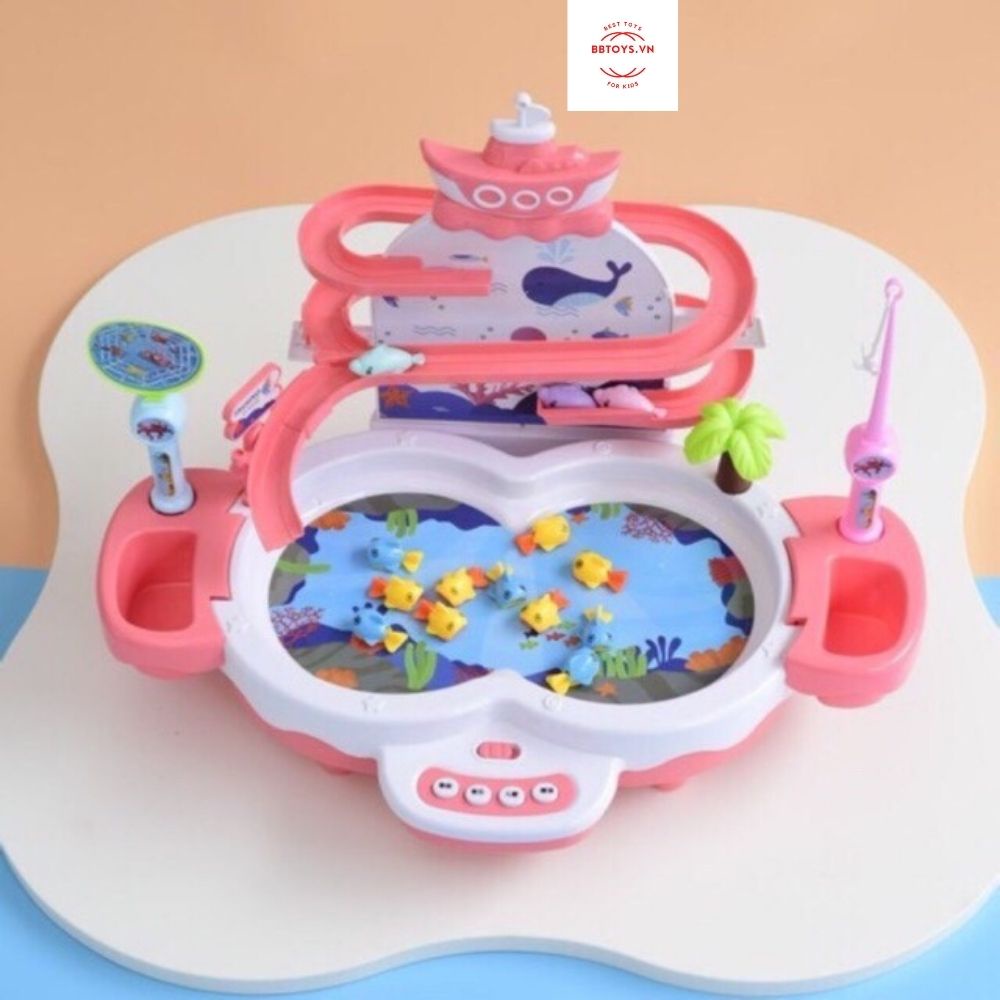 BỘ ĐỒ CHƠI CÂU CÁ CHO BÉ PHÁT NHẠC KÈM CHẾ ĐỘ CÁ BAY KIỂU MỚI BBTOYS (MS: CC001)