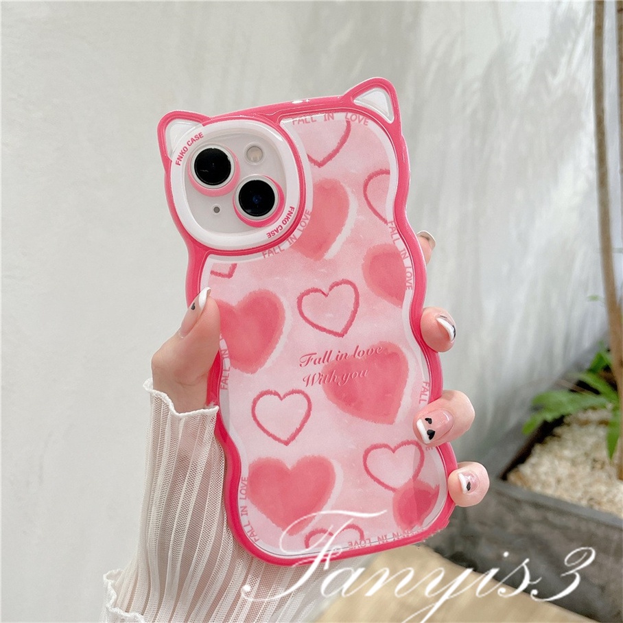 Ốp Điện Thoại Mềm Trong Suốt Họa Tiết Tai Mèo Cho iPhone 14 13 12 11 Pro Max X XR Xs Max 8 7 6 6s Plus SE 2020