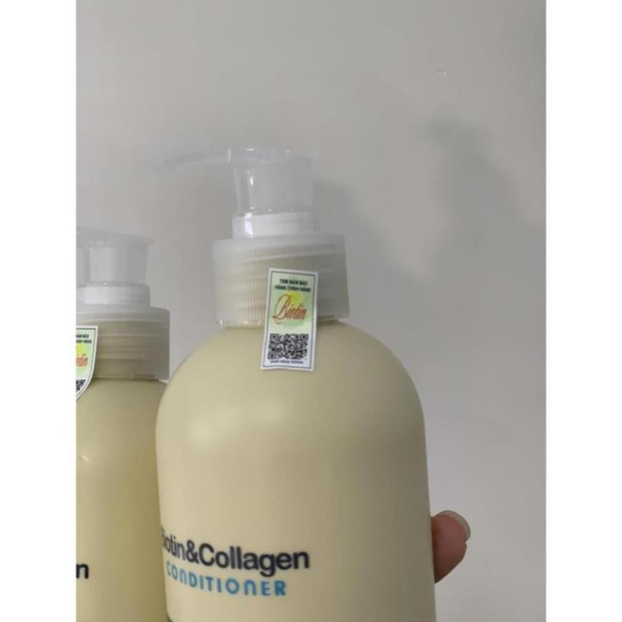 Bộ dầu gội & xả Biotin Collagen  giúp phục hồi và ngăn rụng tóc hot nhat 2021