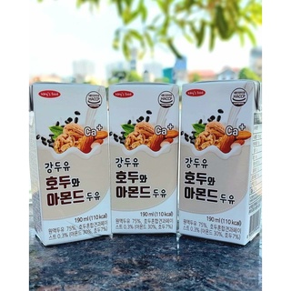 (Date: T6.2024) SỮA HẠT | SỮA ÓC CHÓ HẠNH NHÂN ĐẬU ĐEN HÀN QUỐC (16hộp x 190ml)