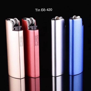 Bật lửa clipper bp22 kim loại màu sơn nhám