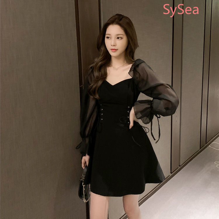 Đầm Dáng Chữ A Tay Dài Kiểu Hàn Quốc Thời Trang Mùa Thu Cho Nữ | BigBuy360 - bigbuy360.vn