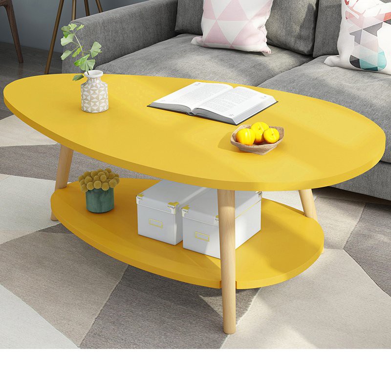 [HOT HOT HOT] Bàn trà, Bàn sofa gỗ hình trứng thiết kế lạ mắt mang đến vẻ đẹp hiện đại cho phòng khách gia đình FNL-56