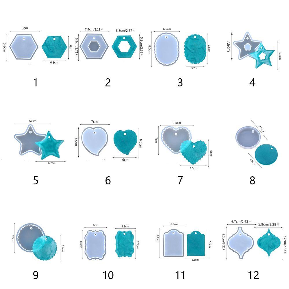 YIYU Khuôn Silicone Làm Trang Sức Nhựa Resin DIY