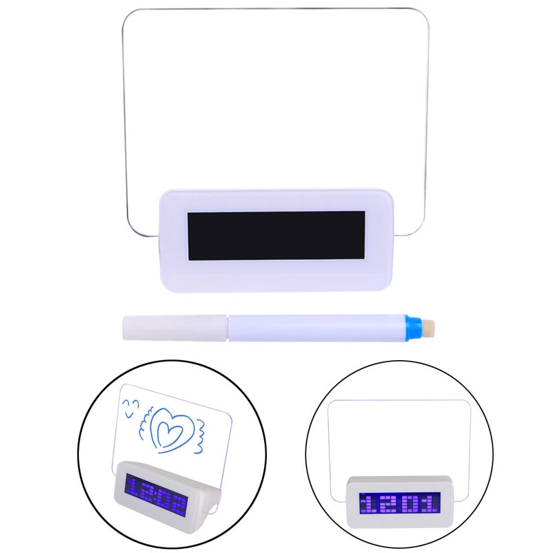 Đồng Hồ Báo Thức Điện Tử Có Đèn LED Huỳnh Quang Mới