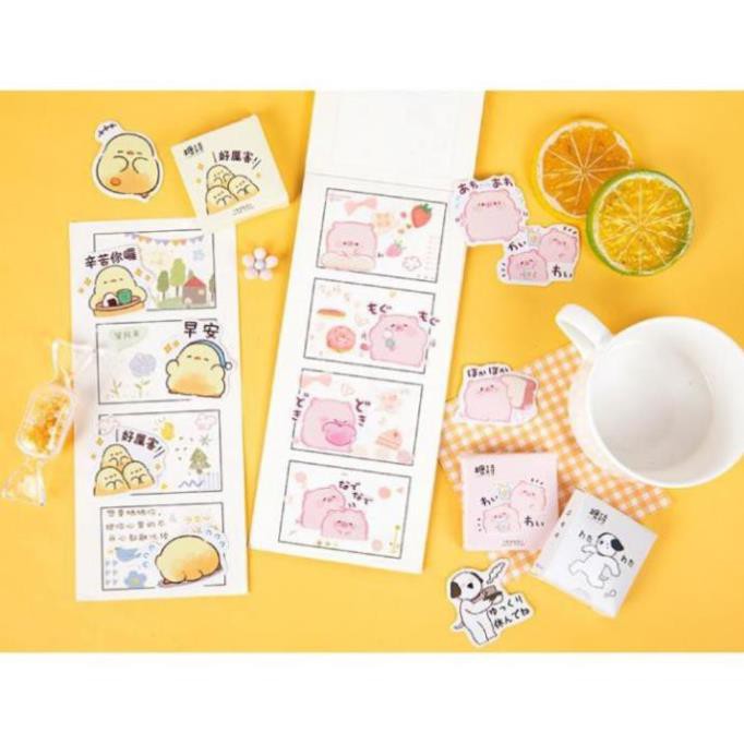 Bộ 45 Sticker Gà Và Thỏ E73