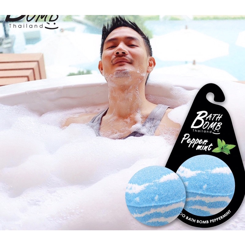 Viên Sủi Bồn Tắm Bath Bomb lớn 155gr, Viên Thả Bồn Tắm Tạo Bọt Saboo Thailand Organic Giúp Thư Giãn 150gr