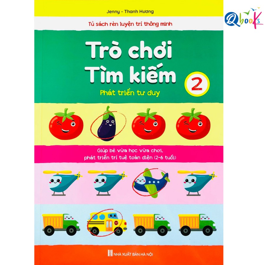 Sách Trò Chơi Tìm Kiếm Phát triển tư duy cho trẻ 2 6 tuổi Quyển 2 (1 cuốn)