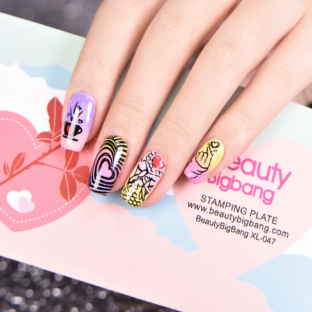 [Hàng mới về] Bộ khuôn dặm trang trí móng tay xinh xắn