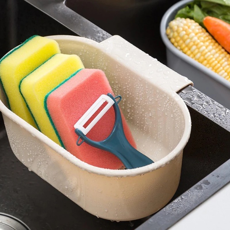 Giá Đựng Miếng Rửa Chén/ Xà Phòng Gắn Bồn Rửa Tiện Dụng Cho Nhà Bếp
