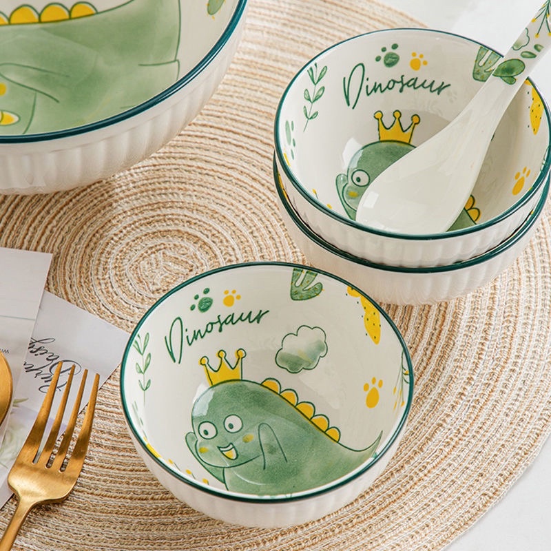Bát Ăn Cơm Khủng Long Dễ Thương Cute Cho Bé