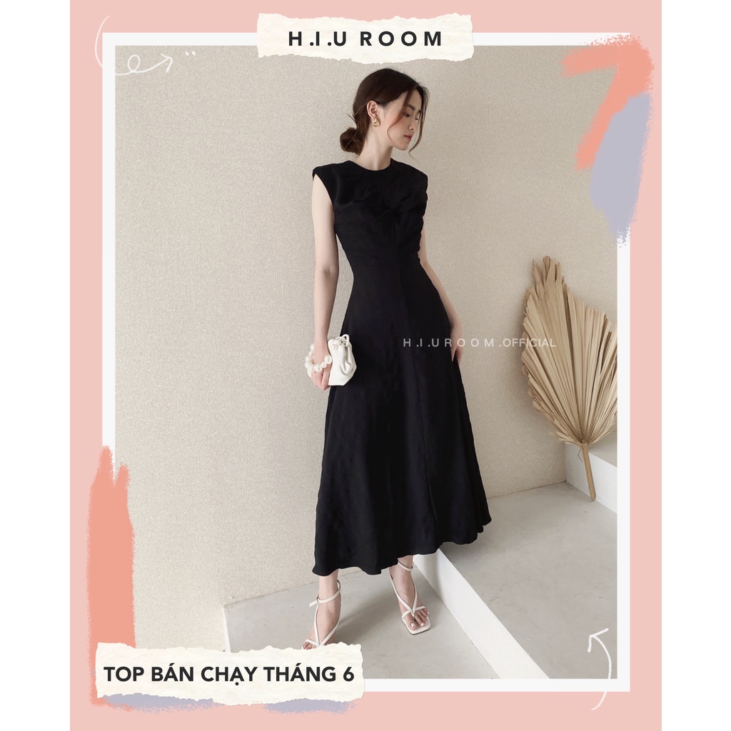 Váy MIDI dài H.I.U ROOM tôn dáng hack eo dự tiệc HIU design, chất vải nhẹ mát, co dãn 2 chiều. ( BESTSELLER )