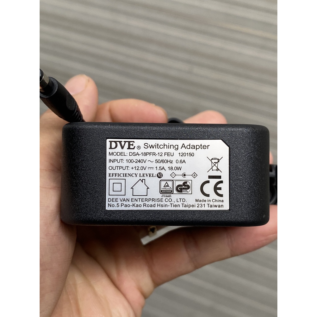 Adapter nguồn DVE 12V 1.5A dùng cho camera ,wifi