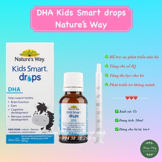DHA dạng giọt Kids Smart drops Nature's Way cho bé