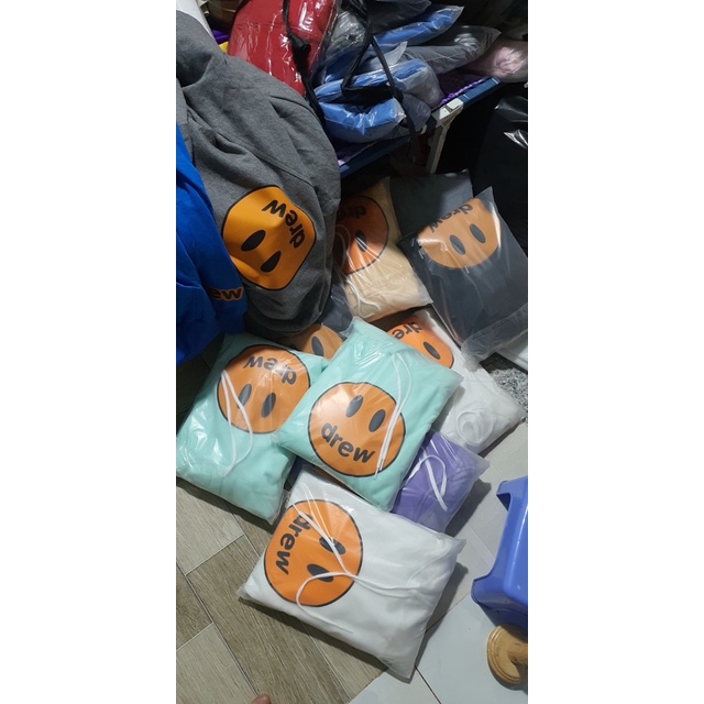 áO Hoodie DREW chữ Nam Nữ Unisex Nỉ Bông Ngoại Xanh ngọc | BigBuy360 - bigbuy360.vn