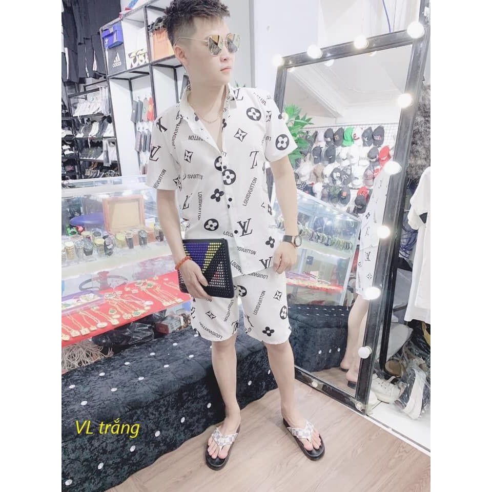 XẢ HÀNG- Pizama hoa văn kèm họa tiết LV | BigBuy360 - bigbuy360.vn