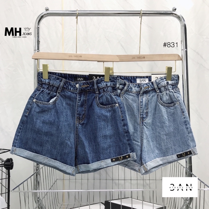 Quần Jeans Sooc Nữ Gấu Vắn 3AN Phối Thời Trang