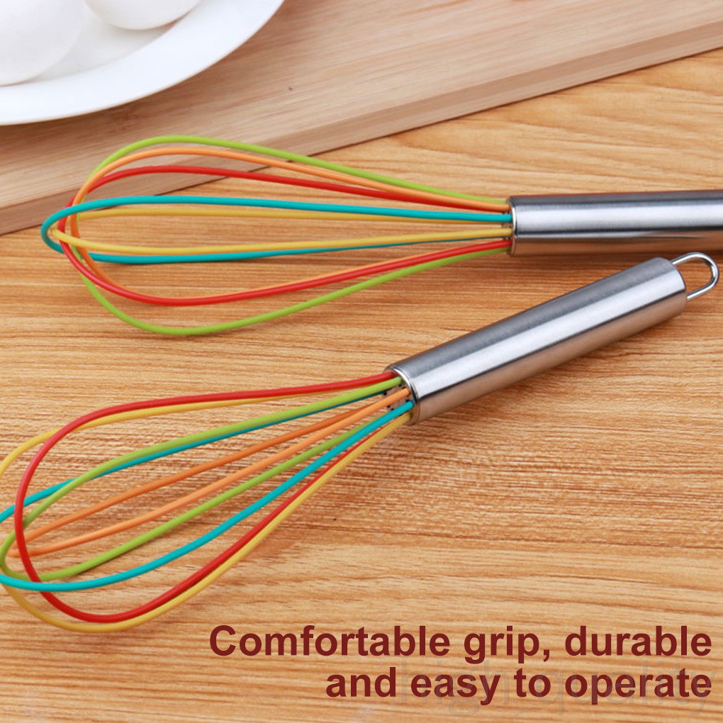 phới đánh trứng Bằng Thép Không Gỉ Nhiều Màu Sắc 8inches Runbu998