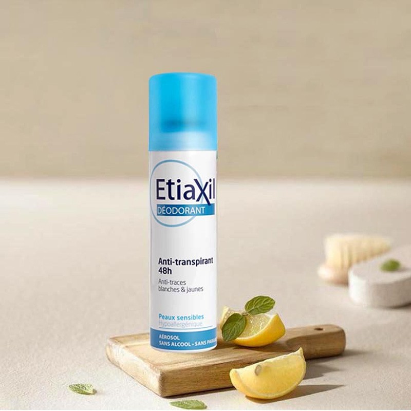 Xịt Phun Sương Khử Mùi EtiaXil Deodorant Anti-Transpirant 48h Aerosol Armpit 150ml