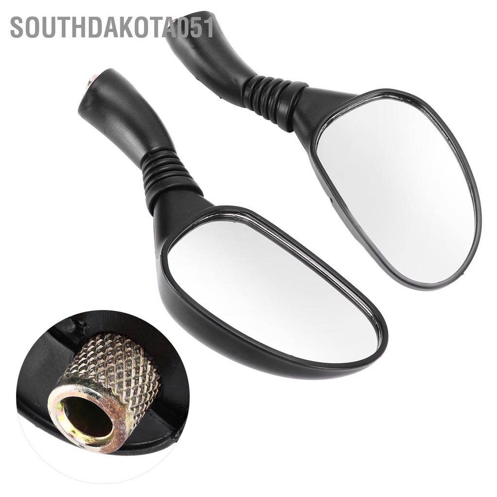 Southdakota051 Ghép cặp Gương phản chiếu phía sau xe máy Thay thế đa năng cho GY6 150cc Mopeds Xe tay ga ATVs
