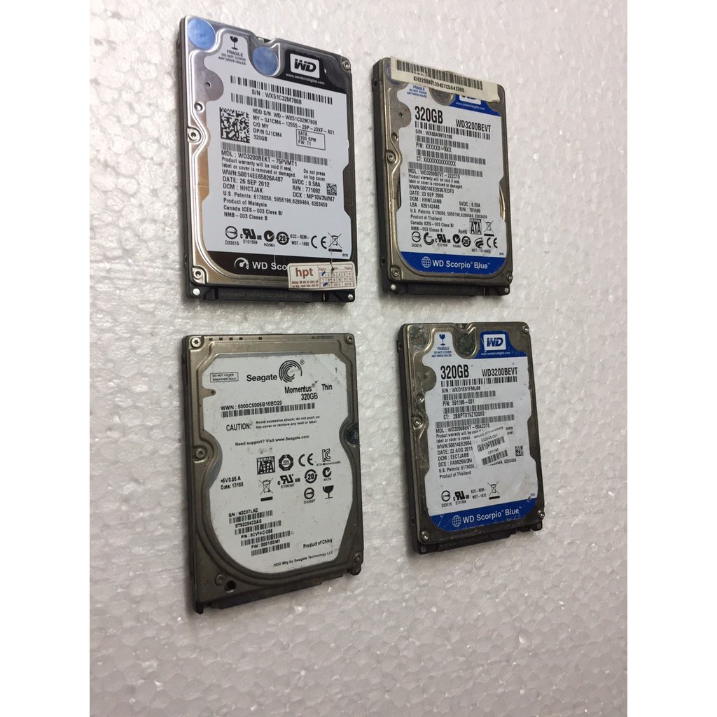 HDD ổ cứng Laptop 320G Sức khỏe GOOD Sata