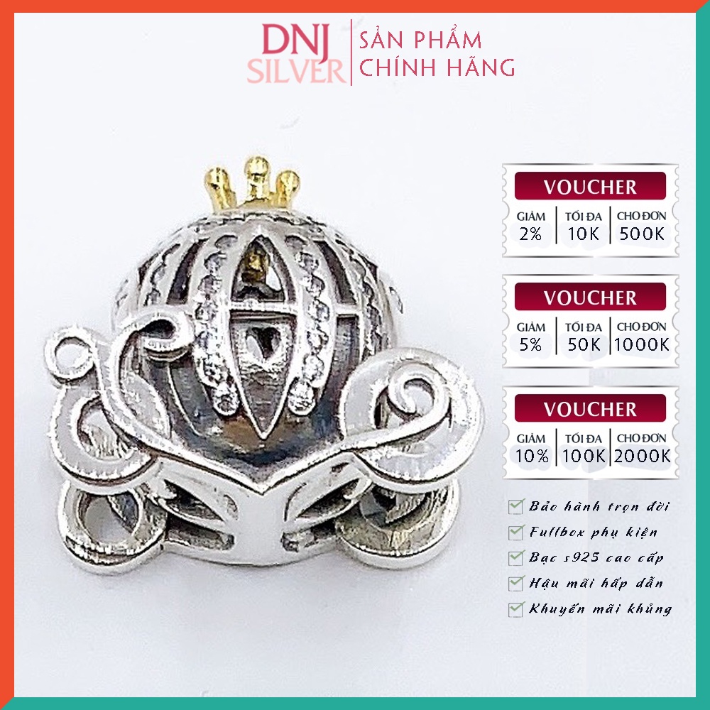 Vòng tay bạc 925 cao cấp - Vòng tay charm bạc Gia đình, Tình Yêu, Sự nghiệp, Tiền Tài, May mắn - DNB012