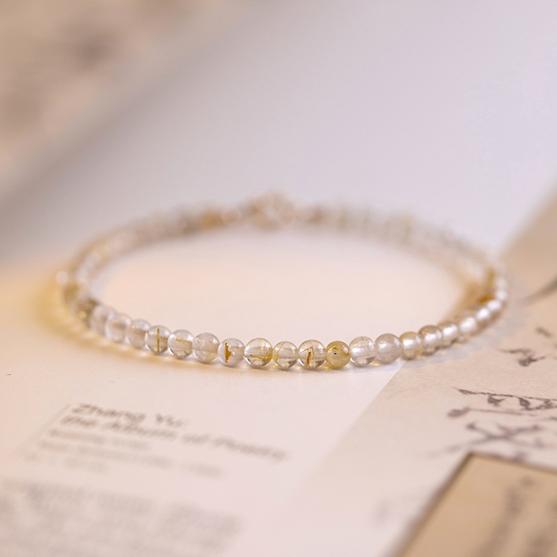 [Hàng Mới] Vòng Tay Hạt Pha Lê Nhiều Màu Phong Cách Retro