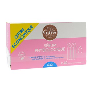 Nước muối sinh lý Gifrer Pháp hồng 40 ống