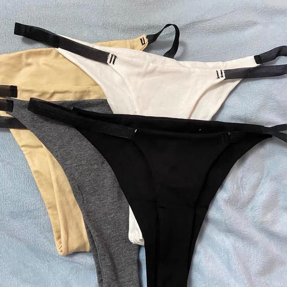 Set 2 Quần Lót Cotton Co Giãn Phong Cách Hàn Quốc Gợi Cảm Cho Nữ