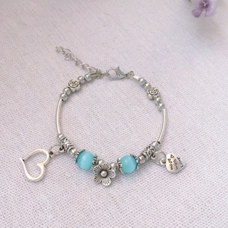 Vòng tay HandMade đá mắt mèo
