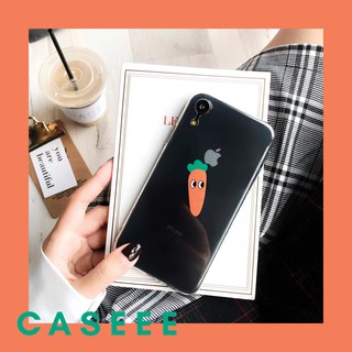 Ốp lưng iPhone vỏ mềm trong suốt "cà rốt bự" iPhone 6/7/8/X/XS/XSMax/XR