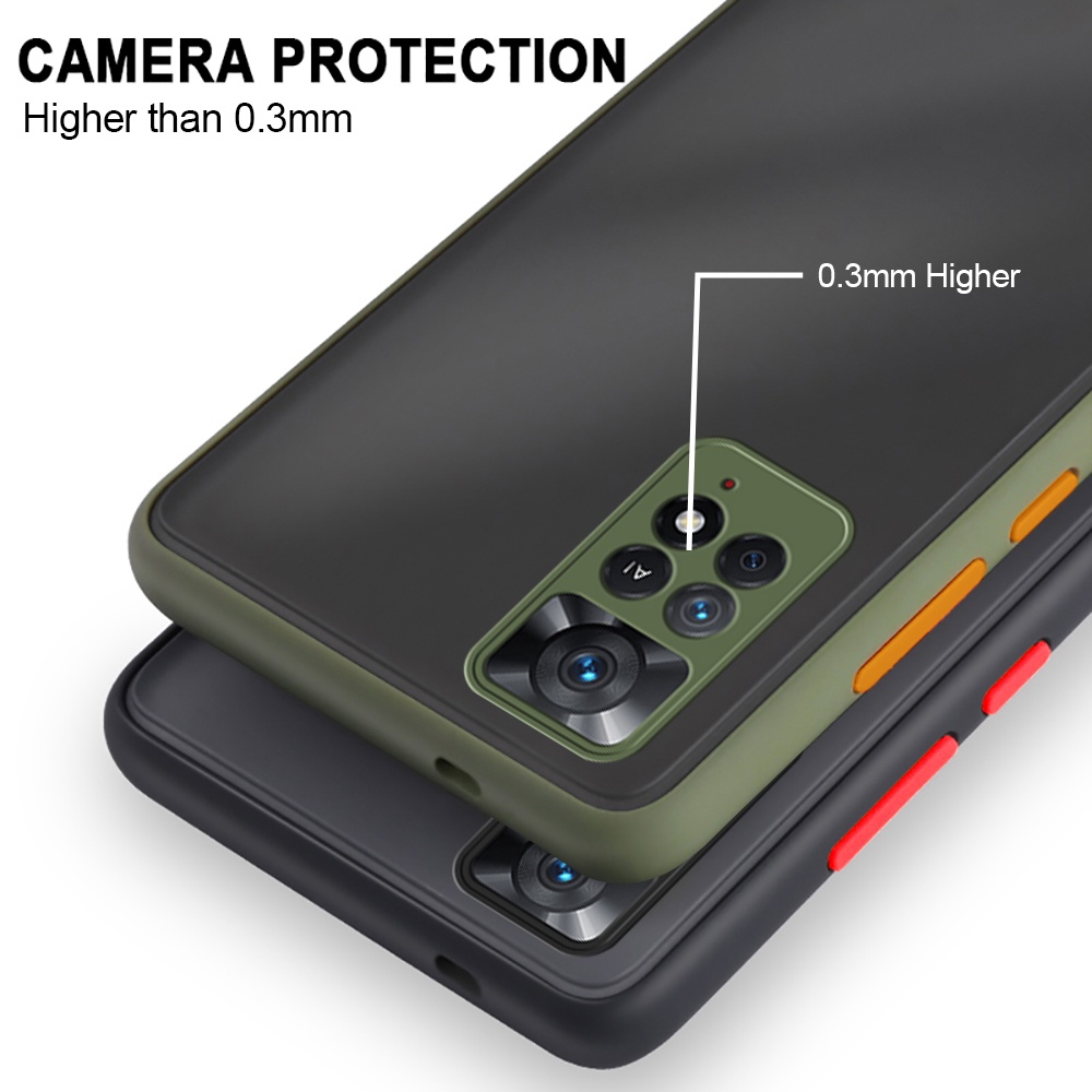 Camera Protection Phone Case Xiaomi Redmi Note 11 Pro + 5G Global Plus 4G 11S 11E  2022 Matte Translucent Shockproof Back Cover