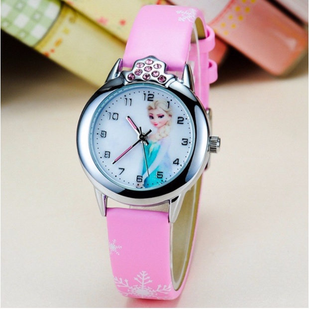 Đồng Hồ Đeo Tay Feminino Relojes Dây Da Cao Su Họa Tiết Hoạt Hình Dễ Thương Cho Bé Gái