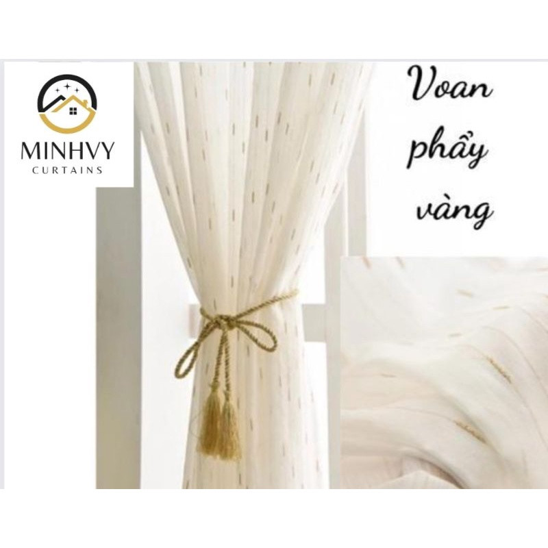 RÈM SPA VOAN PHẨY VÀNG NHẸ NHÀNG, SANG TRỌNG