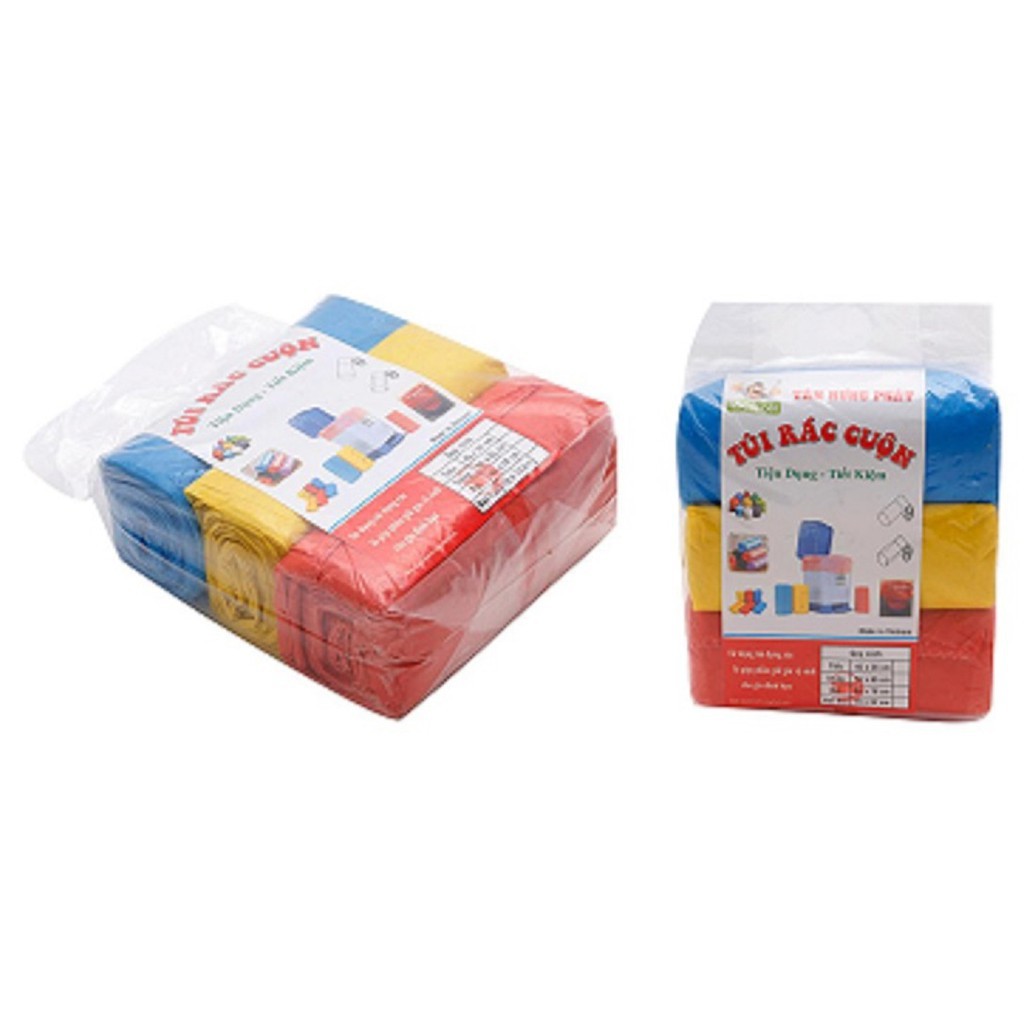 1KG 3 CUỘN BỌC TÚI NI LÔNG ĐỰNG RÁC TỰ PHÂN HỦY THÂN THIỆN MÔI TRƯỜNG