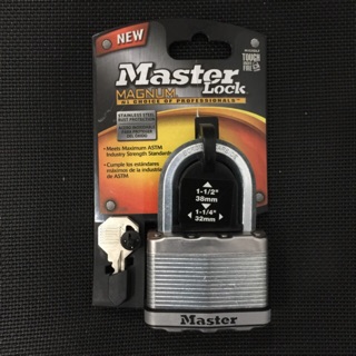 [Hỏa tốc HCM] Khóa Master Lock M15X DLFHC Thân Thép Lá Rộng 64mm 2 Chìa răng Cưa - MSOFT