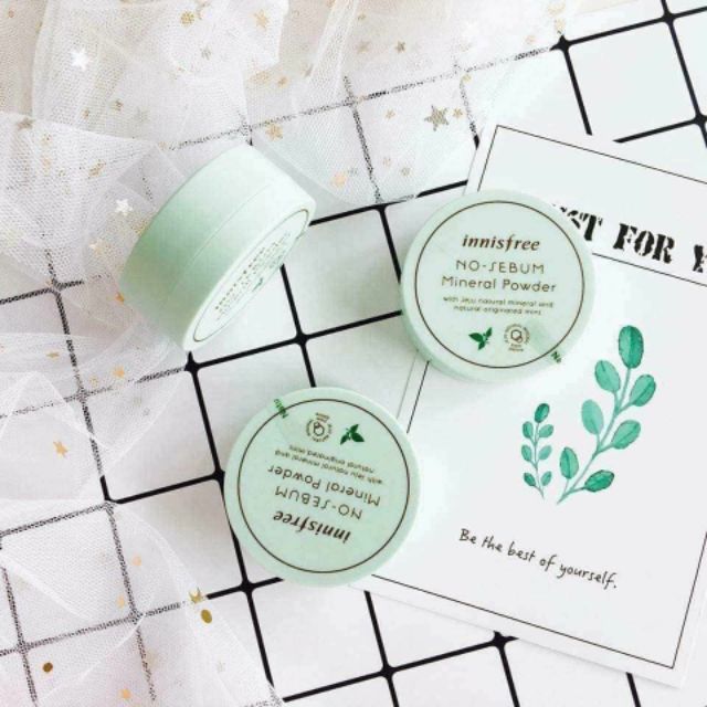 🍁PHẤN PHỦ DẠNG BỘT INNISFREE [Siêu kiềm dầu] + mịn da, giúp nền lâu trôi | BigBuy360 - bigbuy360.vn