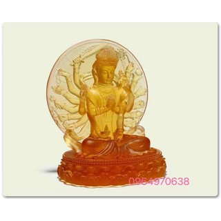 Tượng phật lưu ly chuẩn đề cao 12cm .
