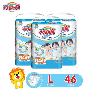 Combo 3 gói tã quần Goo.n Premium L46 (9-14Kg)