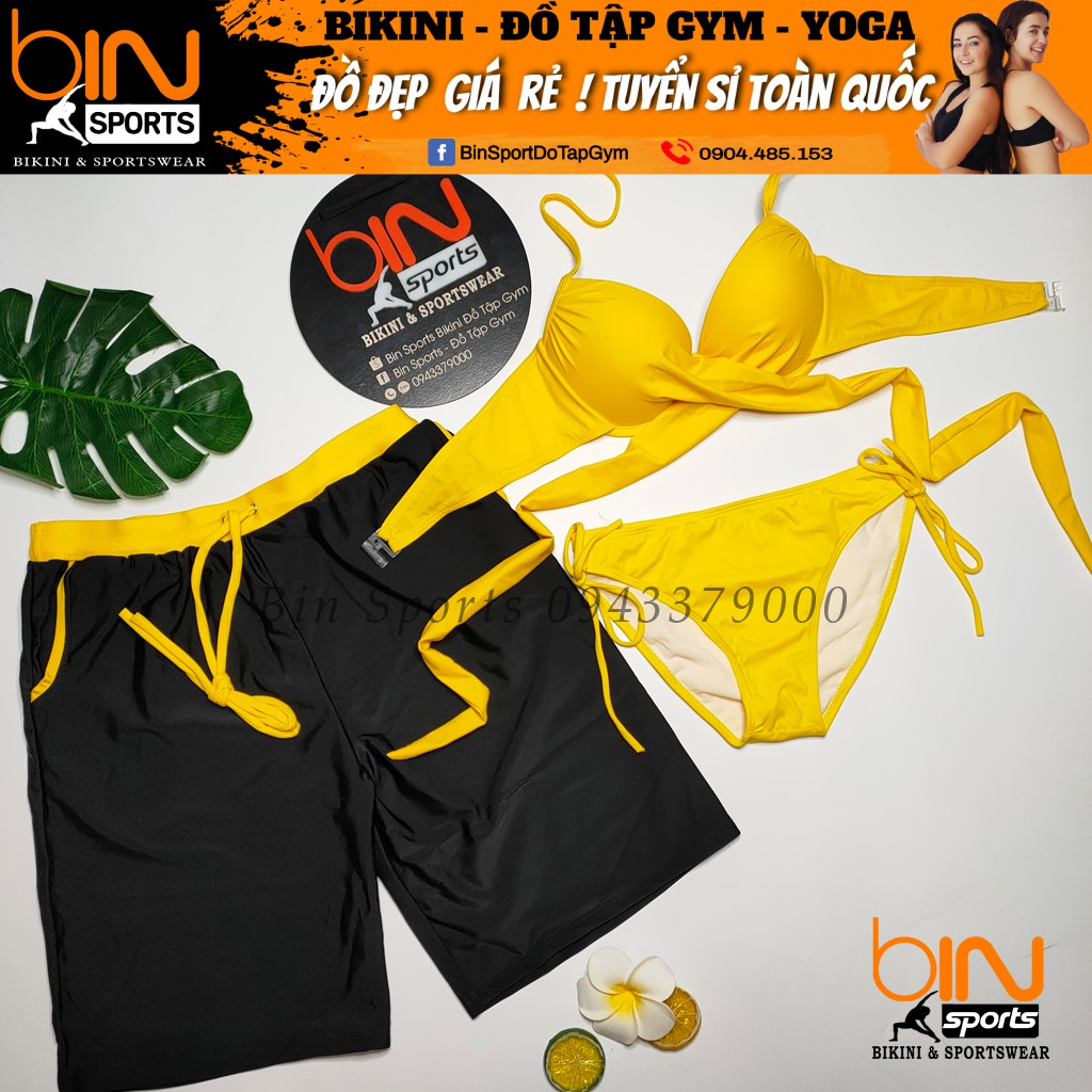 Đồ Bơi Cặp Nam Nữ Mặc Đi Biển Bin Sports CB031