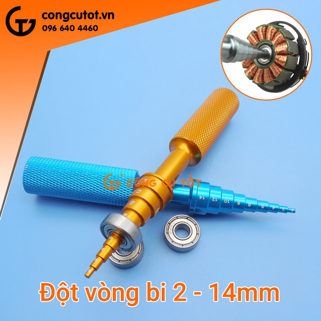 Dụng cụ đột vòng bi 2-14mm