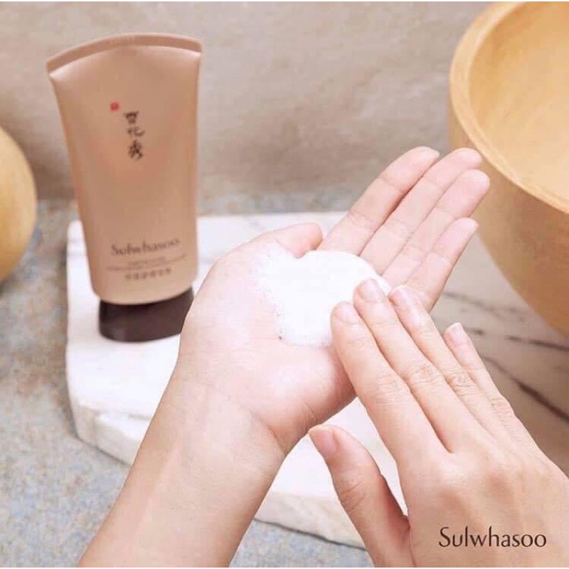 1 tuýp 15ml Sữa rửa mặt Sulwhasoo thông đỏ cao cấp chống lão hoá vượt trội không khô căng da mùi thơm sang trọng 15ml