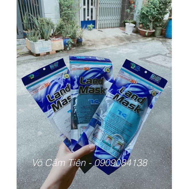 KHẨU TRANG 3D LAND MASK CHÍNH HÃNG ( bịch 6 cái ) | BigBuy360 - bigbuy360.vn