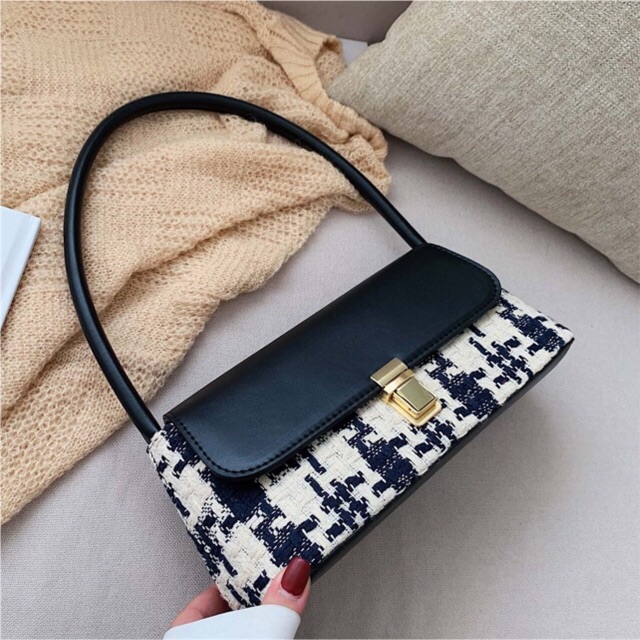 TÚI KẸP NÁCH HOẠ TIẾT ĐEN TRẮNG