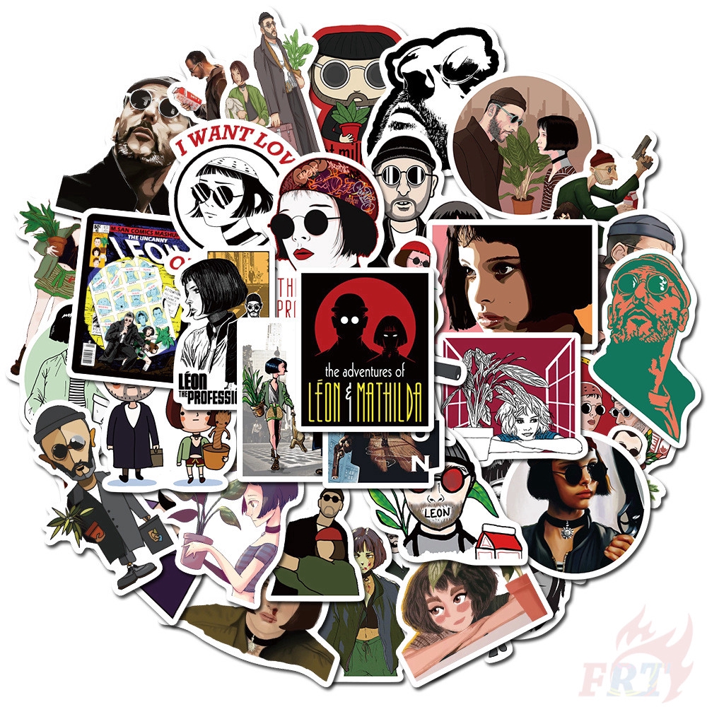 ❉ Leon:The Professional Series 02 Stickers ❉ 50Pcs/Set Classical Movie DIY Waterproof Doodle Decals Stickers